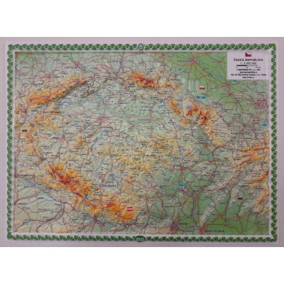 Kartografie HP ČR plastická mapa 27x20 cm – Zboží Dáma
