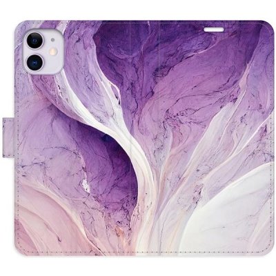 Pouzdro iSaprio flip Purple Paint iPhone 11