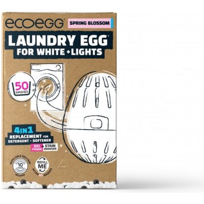 Ecoegg, Prací vajíčko pro bílé prádlo - různé vůně, 50 dávek Vůně: jarní květy, Počet praní: 50 praní