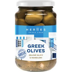 Hermes Zelené olivy s mandlí 190 g