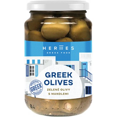 Hermes Zelené olivy s mandlí 190 g – Zboží Dáma