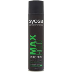 Přípravky pro úpravu vlasů Syoss Max Hold Hairspray lak pro Megasilnou fixaci vlasů 300 ml