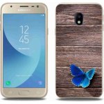 Pouzdro mmCase Gelové Samsung Galaxy J3 2017 - modrý motýl 1 – Zboží Mobilmania