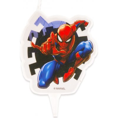 Dekora Svíčka na dort Spiderman 7cm – Zboží Dáma