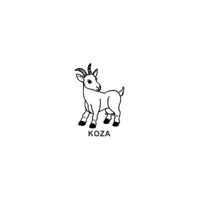 L.V. Obrázkové razítko KOZA – Sleviste.cz
