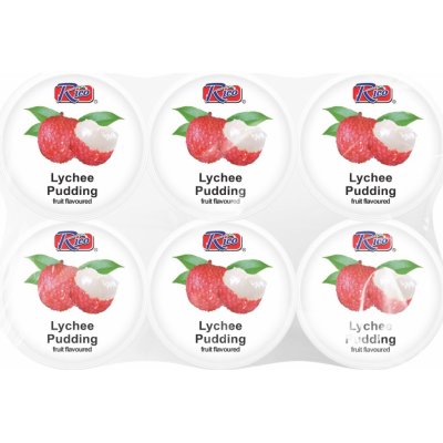 Rico Lychee Pudding With Nata De Coco 6 x 65 g – Zboží Dáma