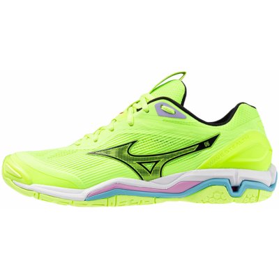 Mizuno Wave Stealth 6 Neo Lime/Black/Splish Splash – Zboží Mobilmania
