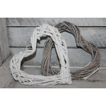 Autronic Proutěné srdce k dalšímu tvoření šedé a bílé šedá – Zbozi.Blesk.cz