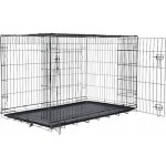 Dog Fantasy Klec skládací 2 dveře XXL 121 x 74 x 82 cm – Zboží Mobilmania