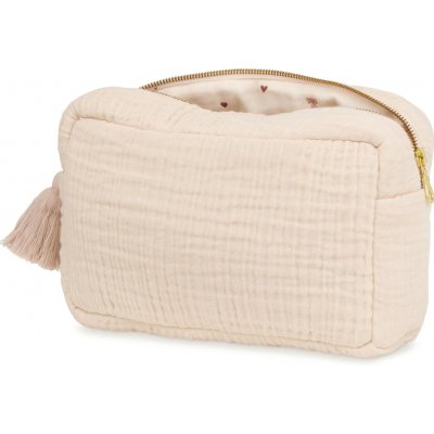 Cam Cam ApS kosmetická taštička Muslin Shell růžová barva textil – Hledejceny.cz