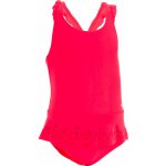 Nabaiji Dívčí plavky jednodílné se sukýnkou červené – Zboží Mobilmania