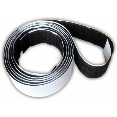 Pásek na suchý zip s lepidlem černý 50 cm, šířka 25 mm – Zboží Dáma