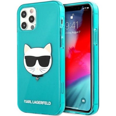 Pouzdro KARL LAGERFELD iPhone 12 PRO MAX modré čiré – Zbozi.Blesk.cz