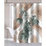 Aqualine Palma ZP016 180 x 180 cm bílo-hnědý se vzorem – Zboží Mobilmania