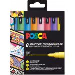 Uni Posca PC-3M 0,9 1,3 mm 8 barev třpytivé barvy – Zboží Dáma