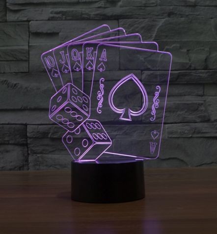 Beling Dětská lampa Karty 7 barevná S1170
