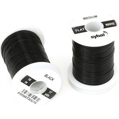 Sybai Barevný Drátek Flat Colour Wire Medium Black – Hledejceny.cz