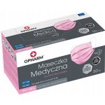 Opharm lékařská maska IIR růžová 50 ks – Zboží Dáma