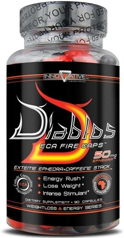 Diablos ECA Fire Caps with Ephedra - Diablos Fire Caps