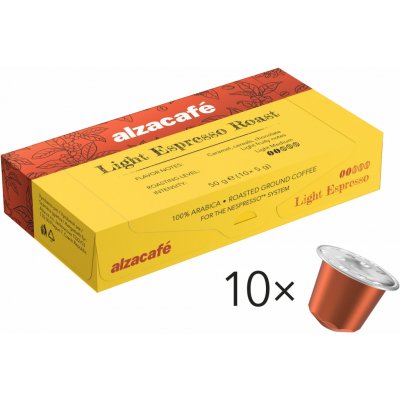 AlzaCafé Light Espresso Roast 10 kapslí – Zbozi.Blesk.cz