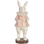 Dekorace antik králík v růžových šatech se srdíčky 11*10*29 cm – Hledejceny.cz