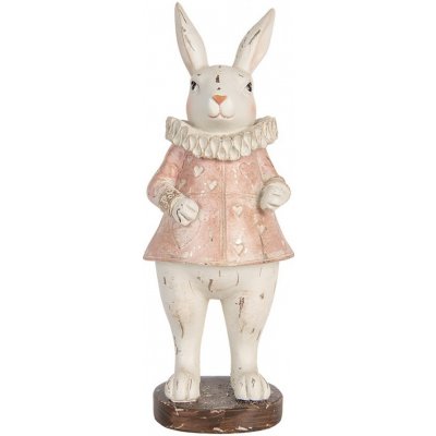 Dekorace antik králík v růžových šatech se srdíčky 11*10*29 cm – Hledejceny.cz