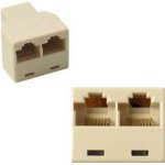 CABLE ROZDVOJKA RJ45, 2xF-1xF (3xF) srjr2ff – Zboží Mobilmania