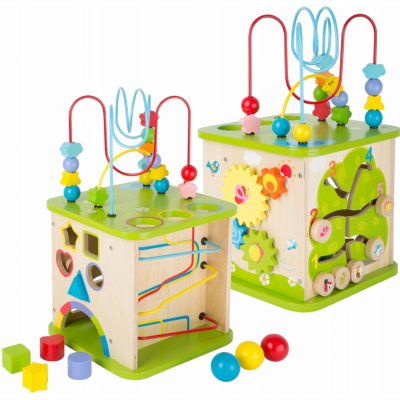 Small Foot vkládací motorická kostka s labyrintem 5v1 – Sleviste.cz