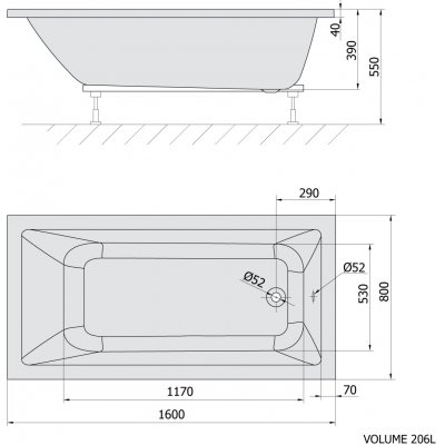 Polysan NOEMI 160 x 80 cm 71722.21 – Hledejceny.cz