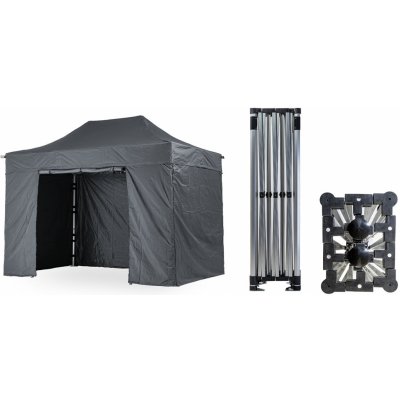 TENTino SMALL HEXAGON 3x4,5 m 17A - ANTRACIT – Hledejceny.cz