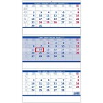 nástěnný Tříměsíční skládaný modrý 2025 – Hledejceny.cz