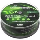 MediaRange DVD-R 4,7GB 16x, spindle, 25ks (MR403)