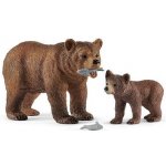 Schleich 42473 Grizzly mládě s matkou – Zboží Mobilmania