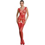 Passion ECO Bodystocking BS014 Red – Zboží Dáma