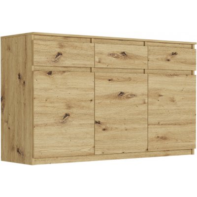 Framire Trojdveřová komoda se zásuvkami a skříňkami Artisan 120 x 40 x 98 cm Modern S3 – Hledejceny.cz