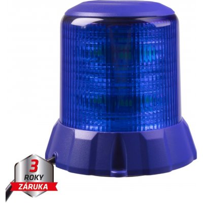Robustní modrý LED maják, modrý hliník, 96W, ECE R65 – Zbozi.Blesk.cz