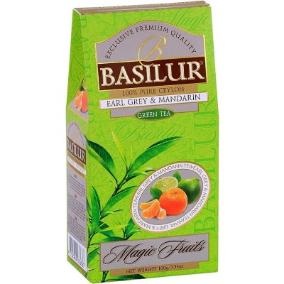 Basilur Magic Green Earl Grey & Mandarin papír 100 g – Zboží Mobilmania