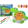Magnetky pro děti Lean Toys Rybářská Green Dinosaur Board