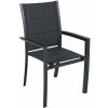Zahradní židle a křeslo DEOKORK Hliníkové křeslo s textílií VERMONT (antracit)