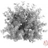 Květina Autronic Eukalyptus koule - stříbrná barva s glitry Průměr 20cm SG6093-SIL