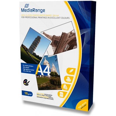 MediaRange A4, 135 g, 100 listů – Zboží Živě