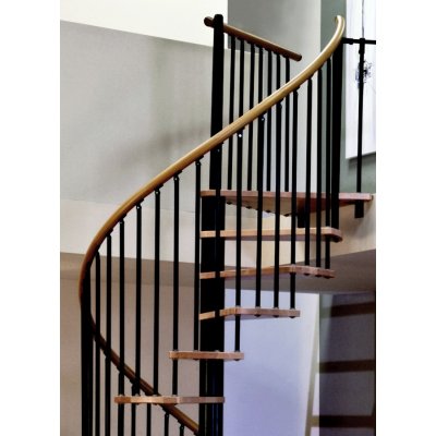 Minka Točité schodiště Spiral Wood Black průměr 120cm pro výšku do 309cm – HobbyKompas.cz