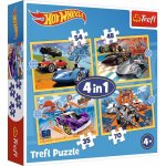 TREFL Autíčka Hot Wheels 4v1 35,48,54,70 dílků – Zboží Mobilmania