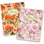 Pigna Školní sešit Nature Flowers A5 čistý mix motivů – Zboží Dáma