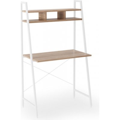 Expedo Psací stůl FABIOS B2 84 x 142 x 46 cm bílý / dub sonoma – Zboží Dáma