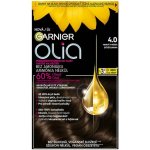Garnier Olia Permanent Hair Color olejová permanentní barva na vlasy 4,0 Dark Brown 50 g – Sleviste.cz