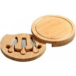 KESPER Prkénko na krájení sýra s příborem 3 ks, 23 x 23 x 3,6 cm, bambus KESPER 58642 – Zbozi.Blesk.cz