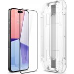 Spigen Glas.TR FC iPhone 15 Pro Max 6.7" "EZ FIT" tempered glass black frame AGL06879 – Zboží Živě