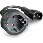 Gembird Kabel CABLEXPERT síťový adaptér C14 (M) -> schuko (F), 15 cm KAB056A3A – Hledejceny.cz