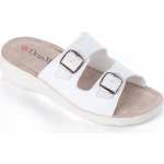 Dámské pantofle na klínku se 2 přezkami bílé – Hledejceny.cz